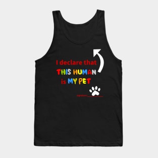 CAT'S DECLARATION Tank Top